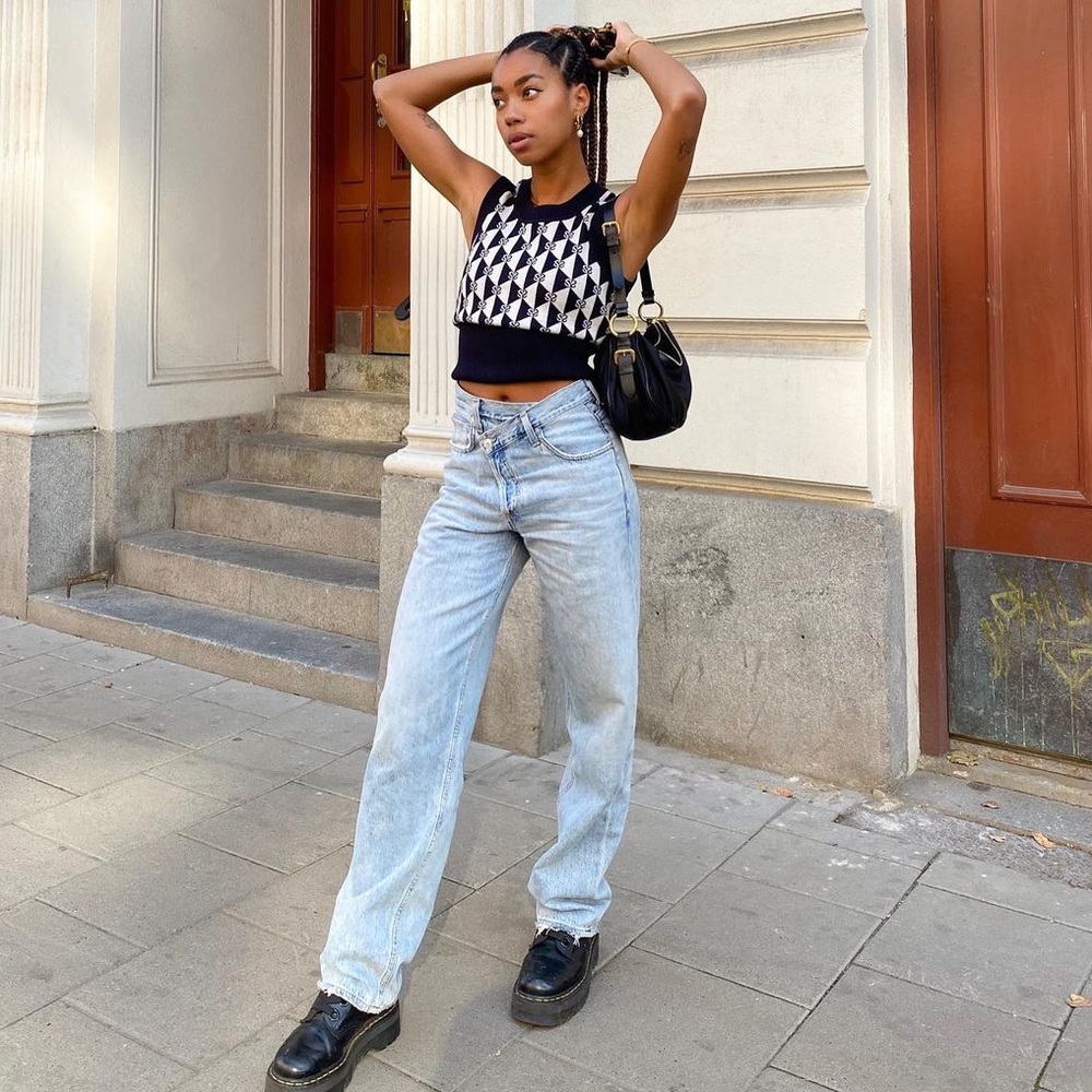 Agolde Light Blue Straight Leg Jeans